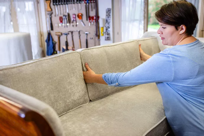 Karin Lütolf-Leu in der Werkstatt Karin Lütolf-Leu in der Werkstatt